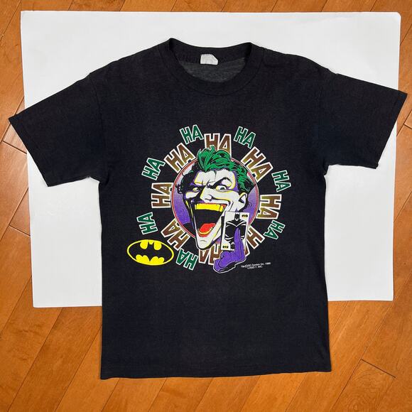 Vintage 1989 The Joker Comic T Shirt Medium Tee DC Comics 80s DC Comics Batman - Picture 2 of 16